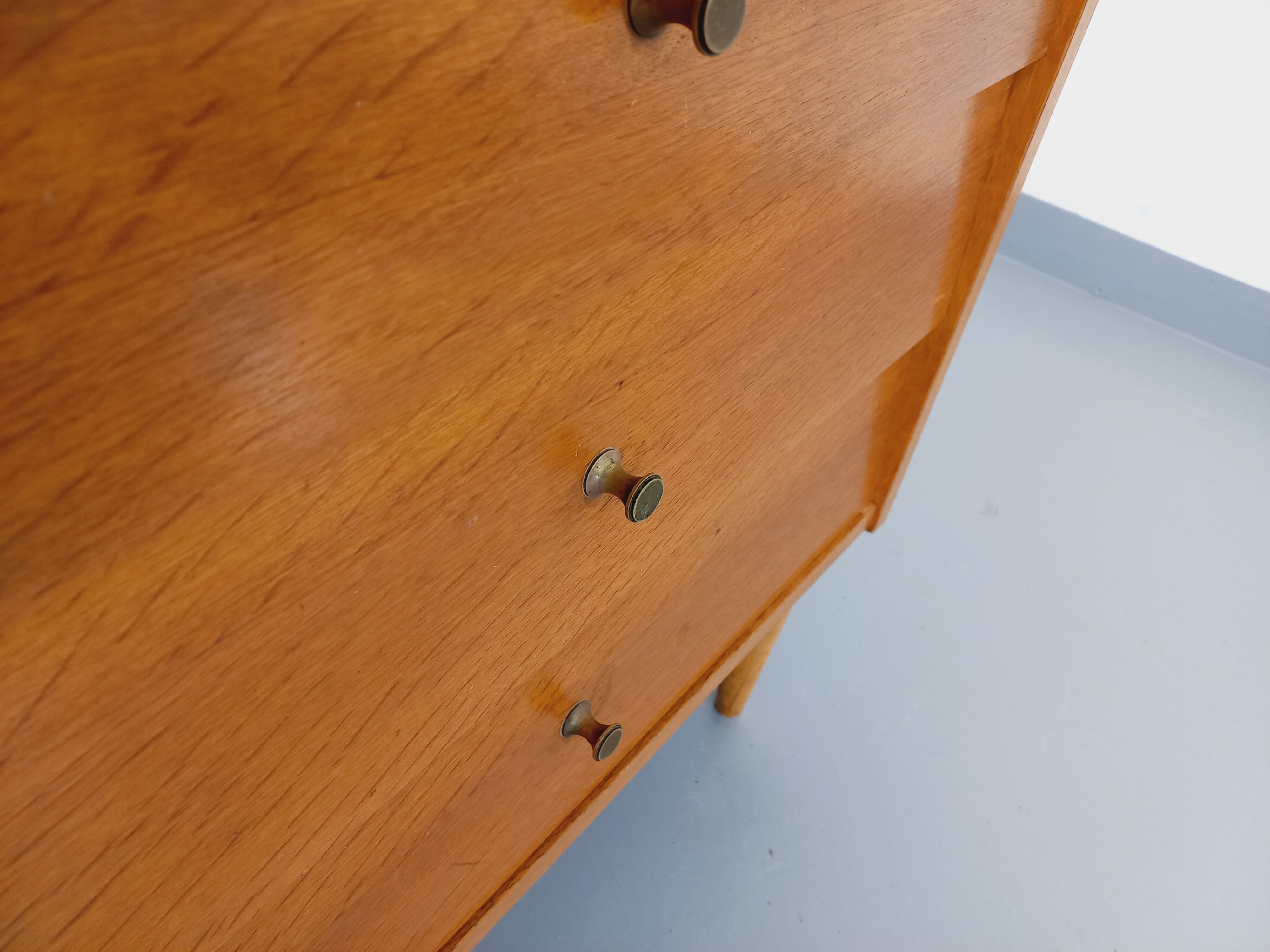 Vintage wooden storage cabinet from the 50s 60s