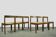 Vintage WENGE dining chairs in modern minimalist style, 1960s