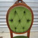 Room chair medaillon green fabrics