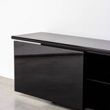 Giotto Stoppino for Acerbis Black Sheraton Sideboard Italy 1980s