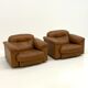 De Sede DS-101 camel brown vintage armchairs