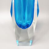1960s blue vase by Flavio Poli for Seguso. made in italy