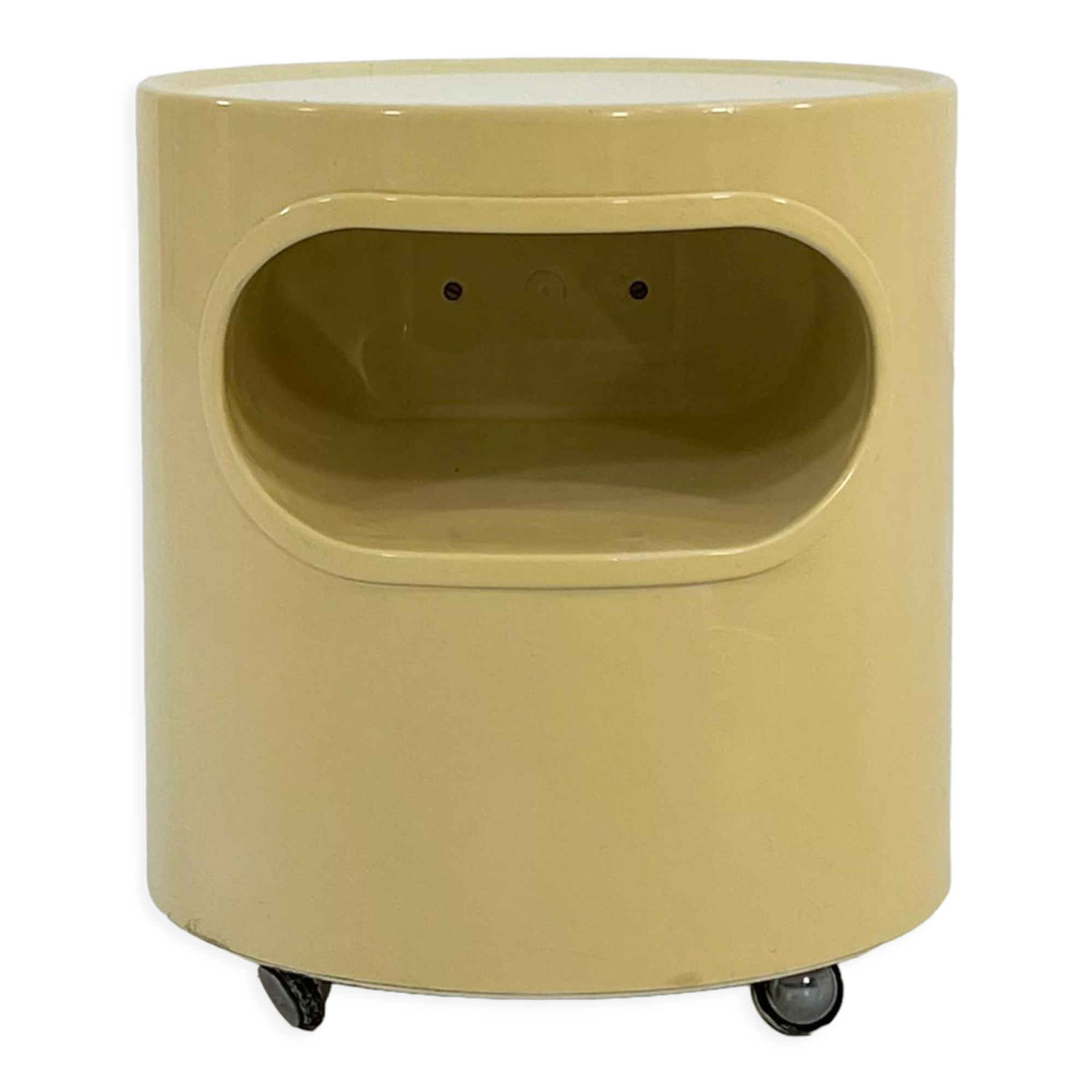 Giano-Giano-Vano white side table by Emma Gismondi Schweinberger for Artemide, 1960Attributed to Anton Bee and Eternit.