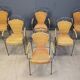 Wicker chairs attributed to Frederick Weinberg, 1960s, set of 6