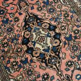 5x7 Peach Navy Blue Persian Area Rug, 142x209Cm
