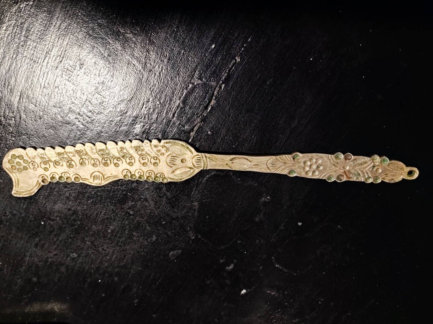 Antique metal cake knife