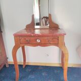 Art Deco wood and marble hairdresser