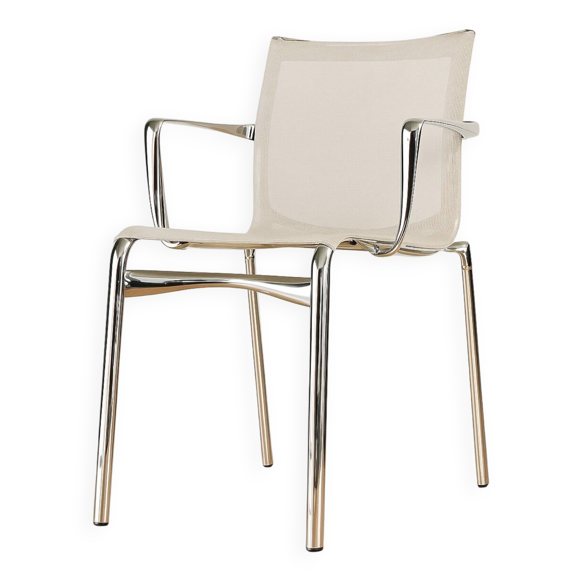 Chaise design Highframe 40 par Alberto Meda pour Alias – aluminium poli