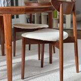 Set of 6 Teak chairs by Harry Østergaard Model 58