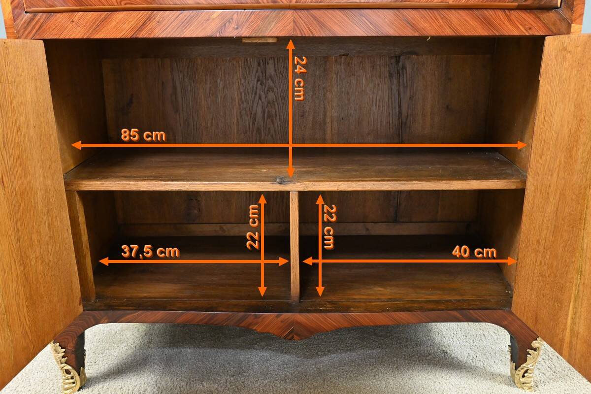Precious wood secretary, Louis XV – Late 18th century