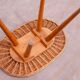 Mid century rattan stool by Jan Kalous for ÚLUV, 1960´s, Czechoslovakia