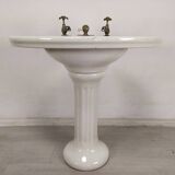 Porcelain sink washbasin on foot