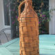 Old wicker bottle