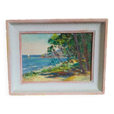 Tableau « Vue sur mer » des années 50