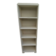 Vintage library enhanced in beige, 3 fixed shelves.