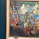 Large Original Swedish Oil on Canvas – “Cirkus Scott” by John Carlsson