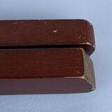 Pair of small wooden folding tables 1970