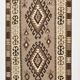 3x6 Brown Cream Handmade Antique Vintage Rug, 103x192Cm