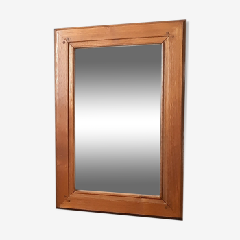 Miroir cadre bois brut 28x43cm