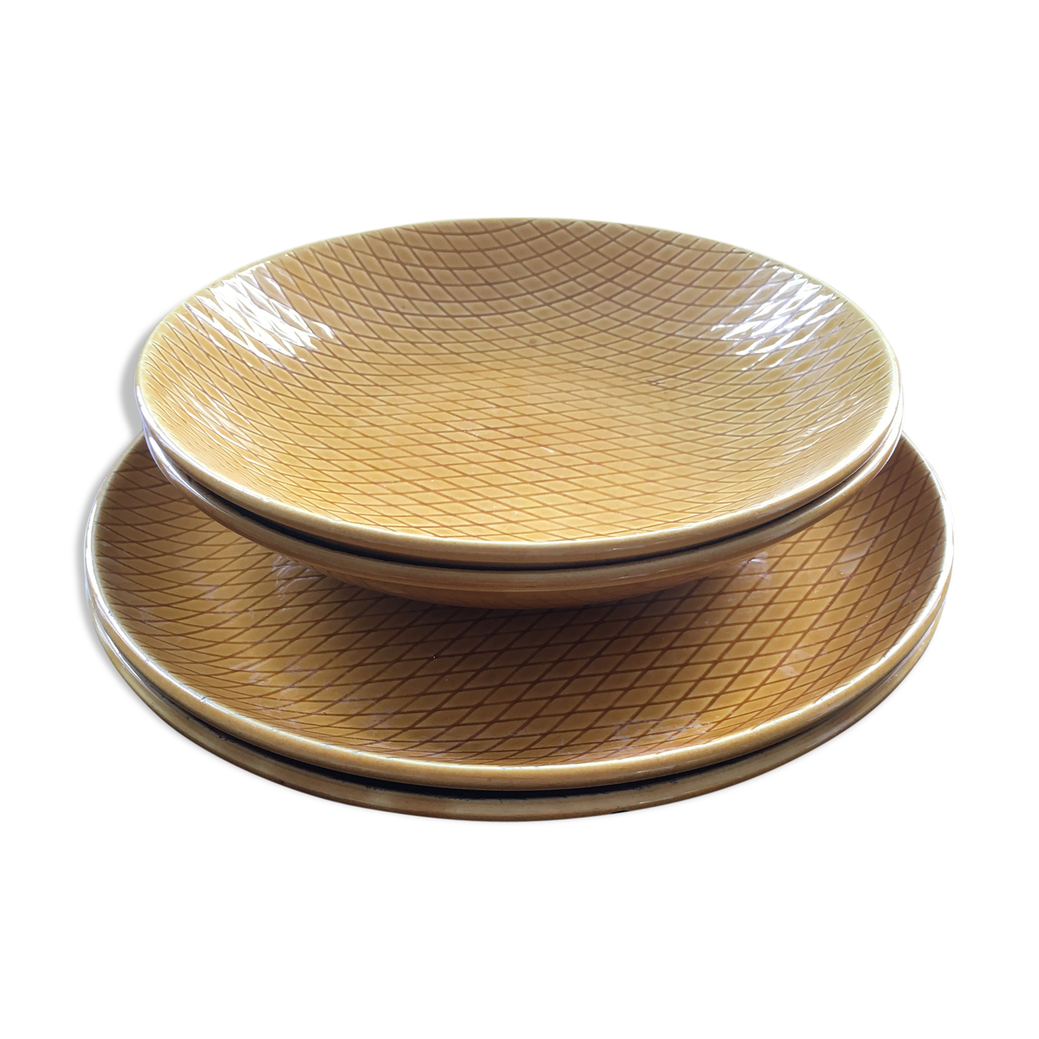 Lot of 4 honey plates