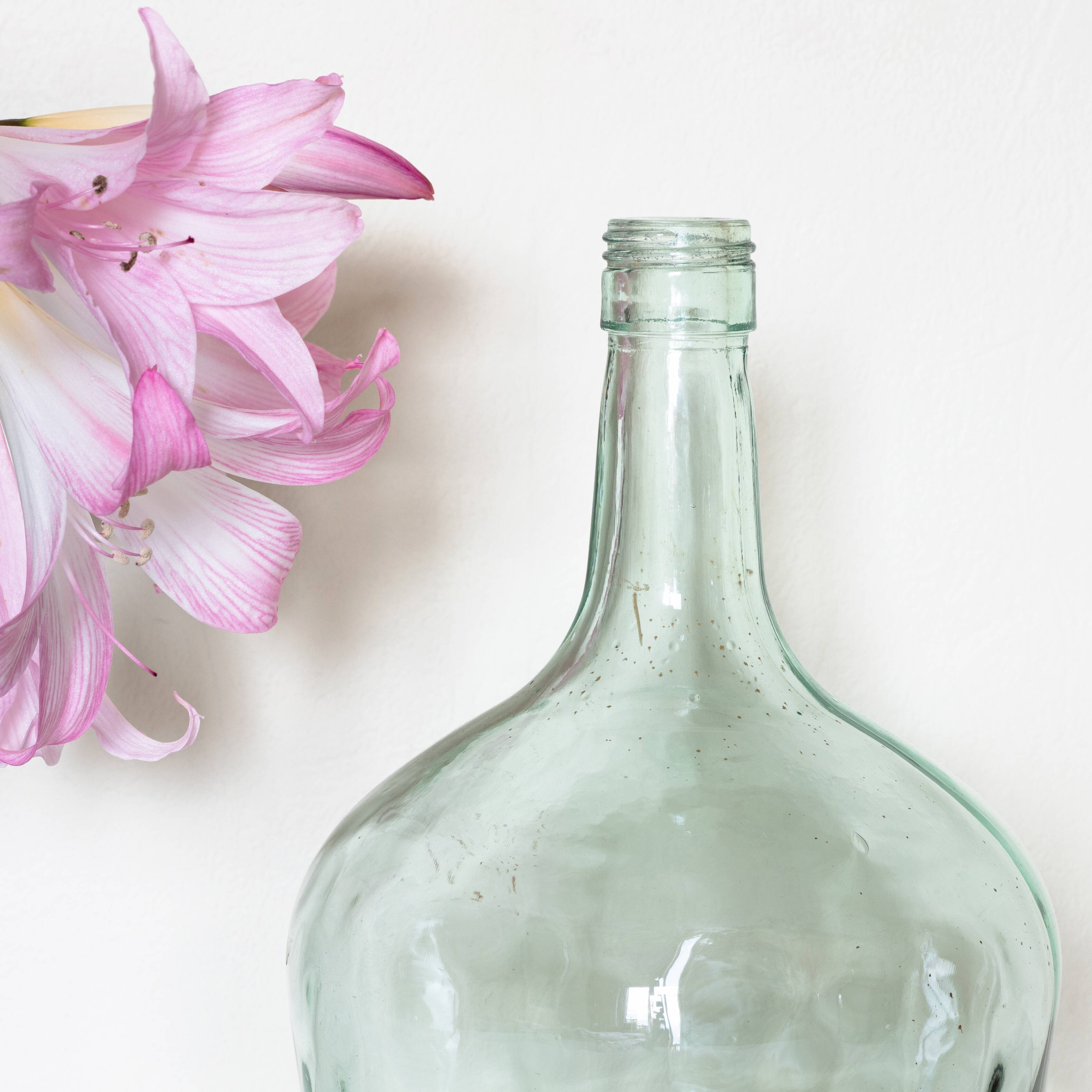 Bonbonne 2 litres transparente reflets bleus