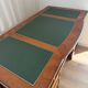 Minister Louis-Philippe's desk in solid cherry wood and leather.