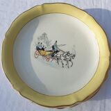 Series 11 plates stagecoach Céranord St Amand vintage 1960