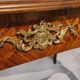Louis XV flat desk marquetry and leather