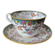Large Tea or Chocolate Cup in Porcelain VPF Minton Decor