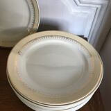 Set of 6 flat plates Lunéville