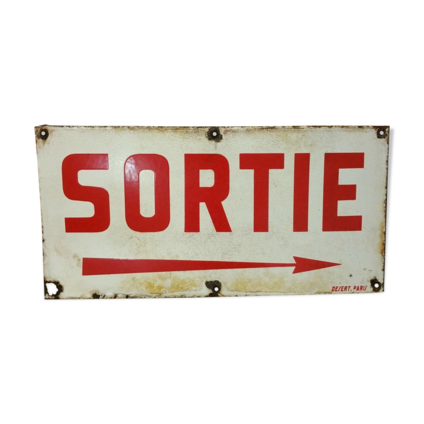 Enamelled plate output