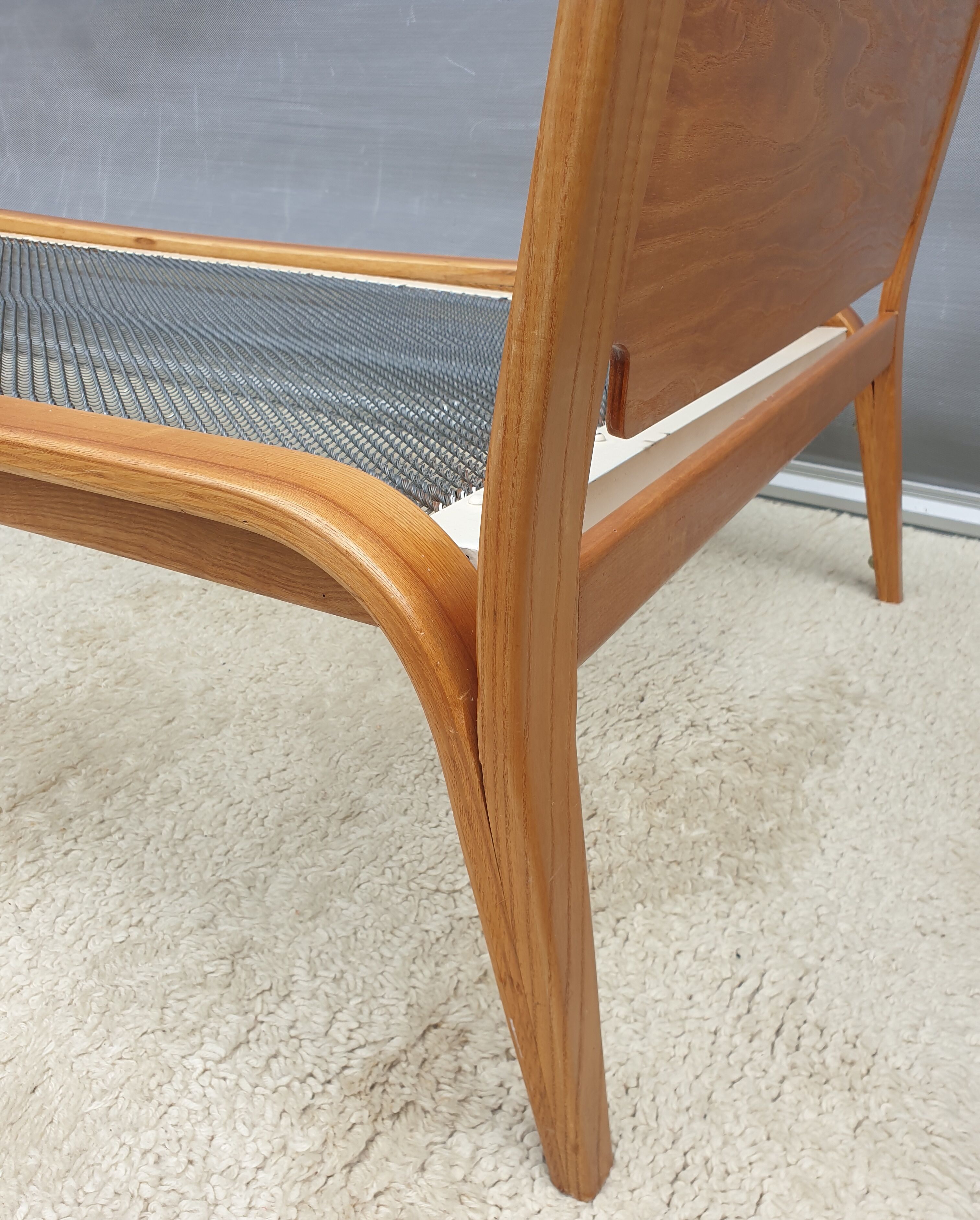 Bow Wood bed 190x80 Daybed Steiner 1950