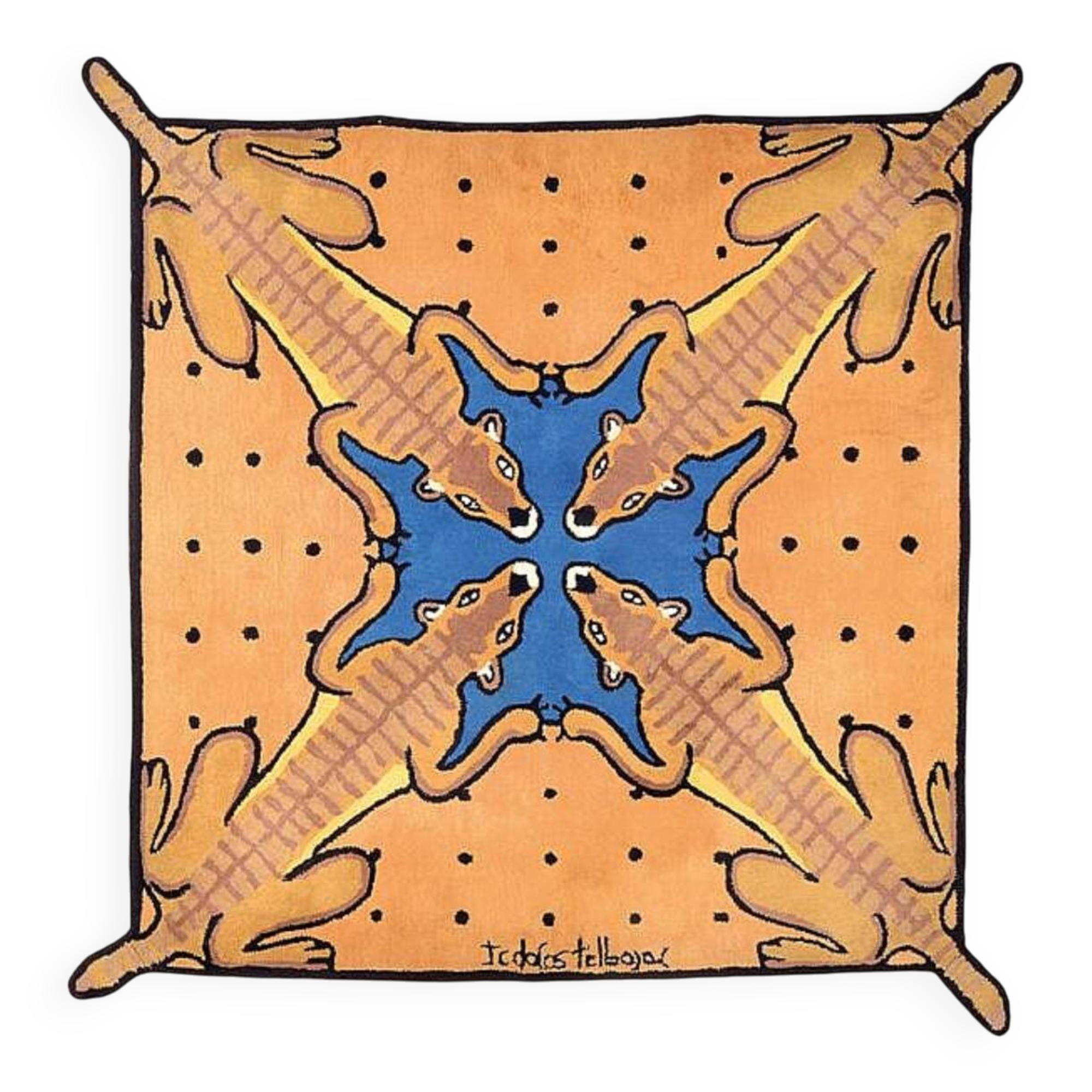 Desert Bar Rug by JC de Castelbajac 200x200 cm
