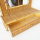 Rattan wall dressing mirror 72x50