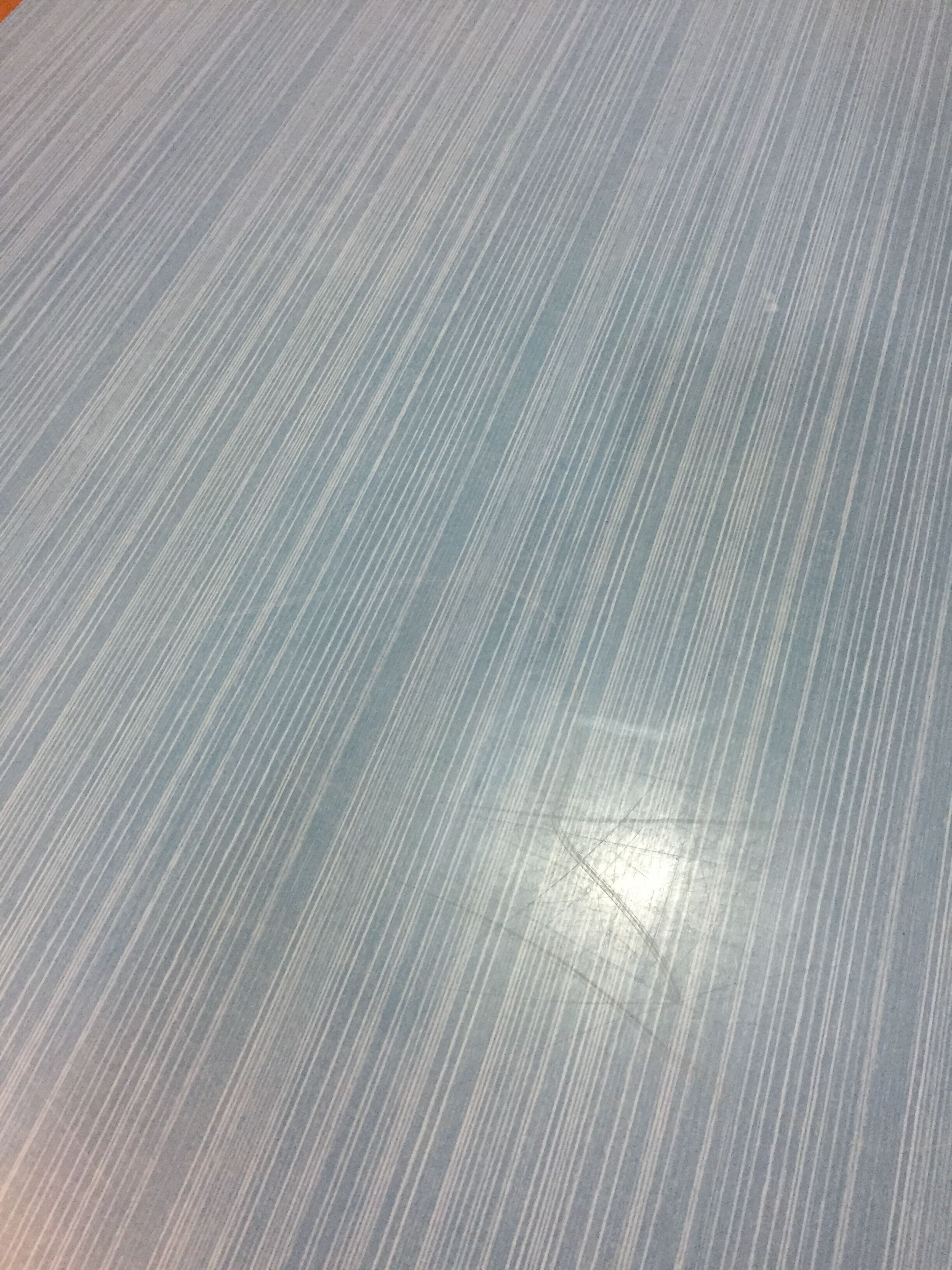 Blue formica table