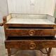 Beautiful antique furniture in marble and wood.