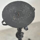 Hand-forged wrought iron candlestick stand, mid-20th century