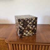 Mid-century mother-of-pearl flakes ice bucket, Italy 1950s