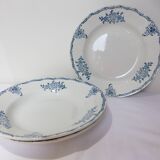 4 vintage soup plates from St Amand