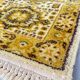 Tapis sarouk vintage moutarde