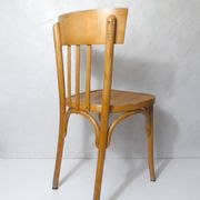 Ancienne chaise bistrot Baumann en bois courbé
