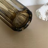 1970 smoked glass vase