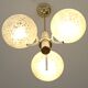 Vintage chandelier MCM Sputnik pendant lamp 1970s white hanging lamp