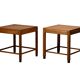 Tables d'appoint ou tables de chevet de style Art Déco moderniste de l'École d'Amsterdam