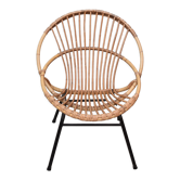 Adult rattan basket chair