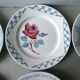 Set of 6 dinner plates Digoin Sarreguemines 40-50 years