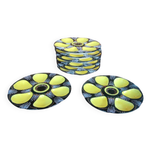 8 assiettes à huîtres - quimper