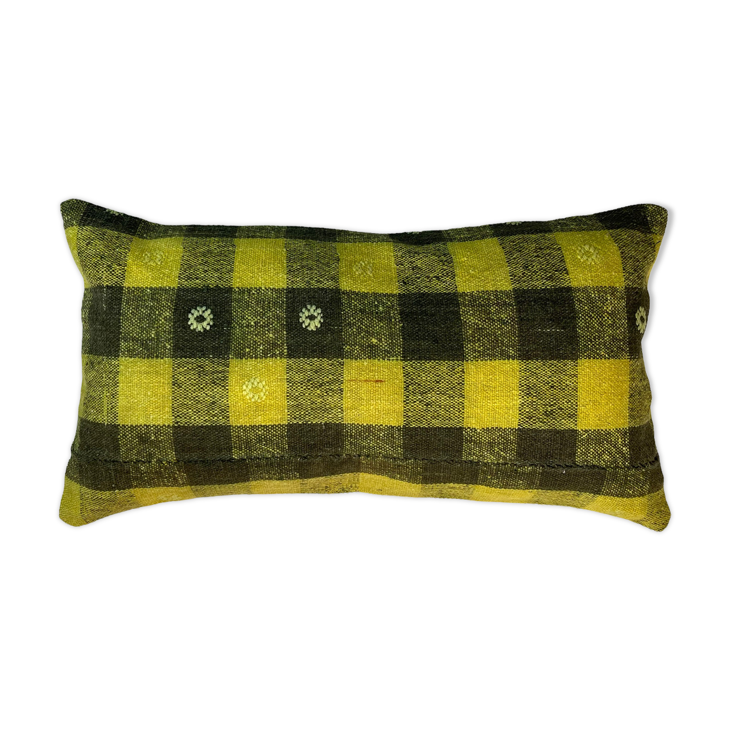 Vintage turkish kilim cushion cover , 30 x 60 cm