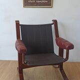 Scandinavian Mid-Century Modern Leather Easy Chair by Ekornes 1970s.