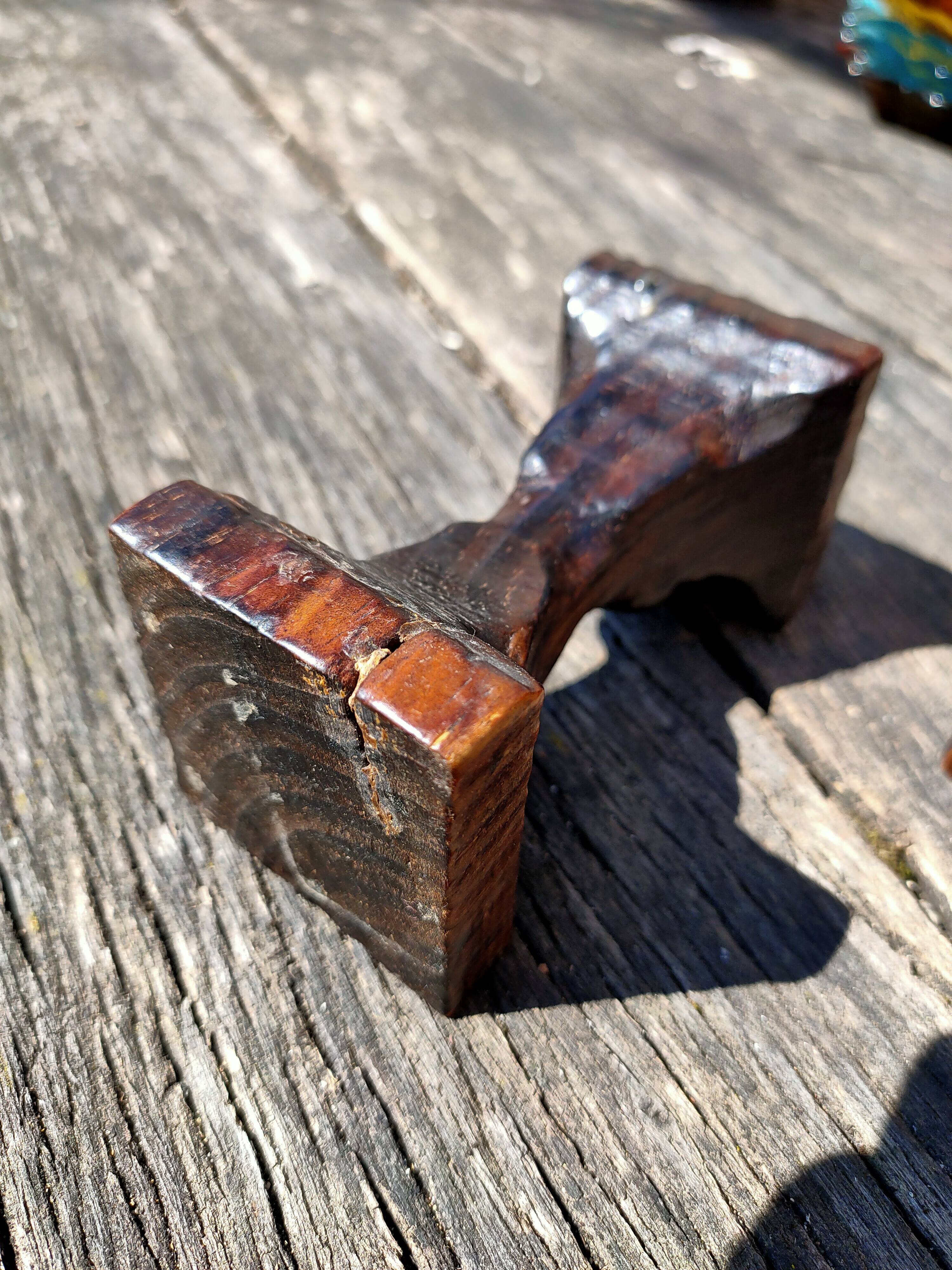 Wooden Brutalist candle holders